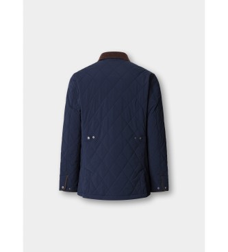 Hackett London jacka i marinblått med vaddering