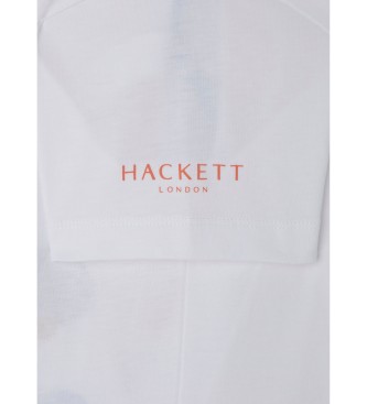 Hackett London T-shirt bianca da salto con racchetta
