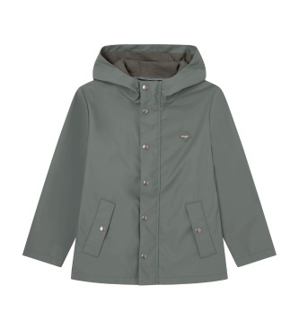 Hackett London Regenjas Mac groen