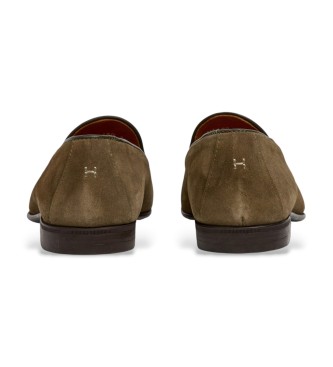 Hackett London Mocasines de Piel Regal Tassel marr�n verdoso