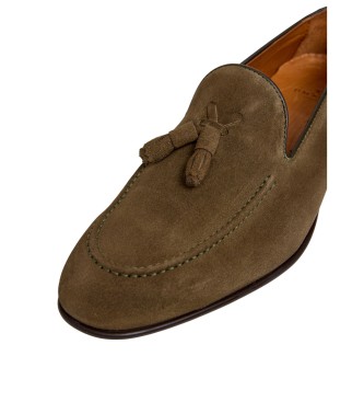 Hackett London Mocasines de Piel Regal Tassel marr�n verdoso