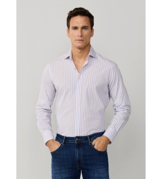 Hackett London Regimental stripe shirt pink
