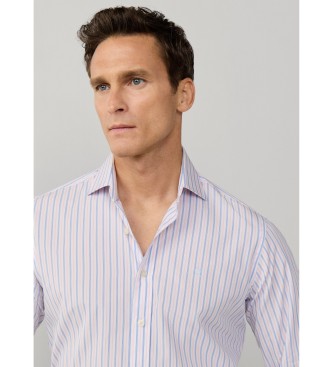 Hackett London Regimental stripe shirt pink