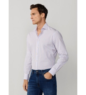 Hackett London Regimental stripe shirt pink
