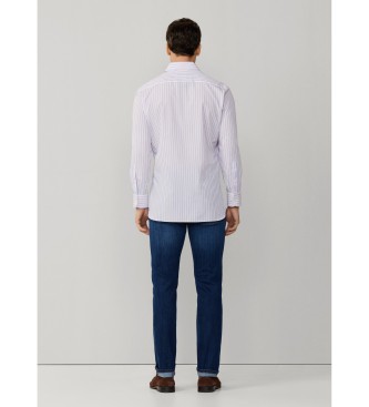 Hackett London Regimental stripe shirt pink