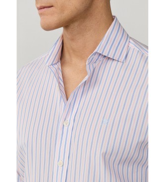 Hackett London Regimental stripe shirt pink