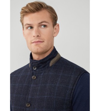 Hackett London Quilted REV Quilted vst marinbl