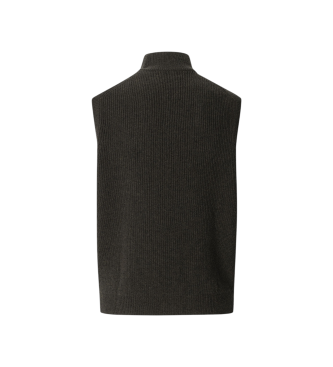 Hackett London Rib Zip Vest grn