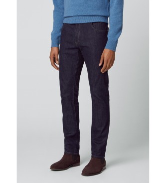 Hackett London Jeans con risciacquo blu scuro