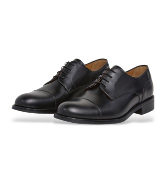 Hackett London Scarpe Derby in pelle nera Royal Laces