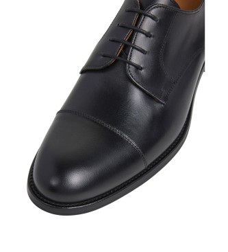 Hackett London Scarpe Derby in pelle nera Royal Laces