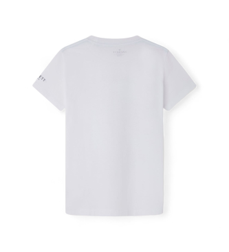 Hackett London T-shirt com cartaz de vela branco