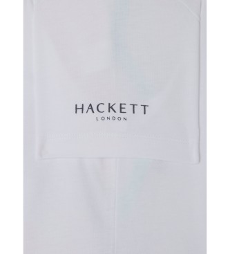 Hackett London Zeilen Poster T-shirt wit