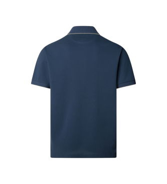 Hackett London Selvedge Kragenband navy Polohemd