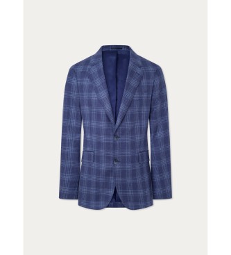 Hackett London Blue silk blazer