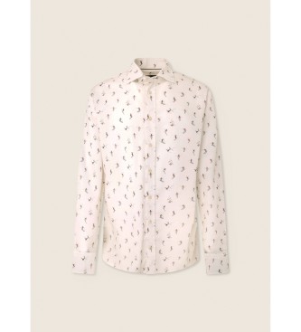 Hackett London Maglia bianca per il salto con gli sci