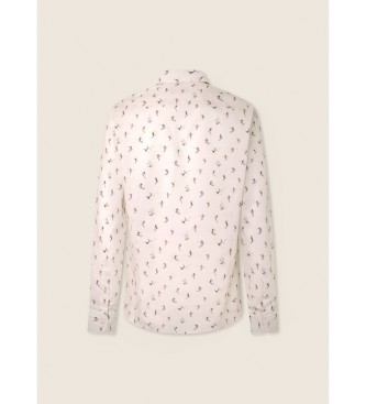 Hackett London Maglia bianca per il salto con gli sci