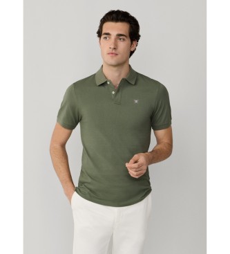 Hackett London Polo Slim Fit verde