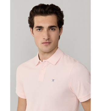 Hackett London Polo Slim Fit Logo roza