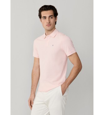 Hackett London Polo Slim Fit Logo roza