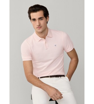 Hackett London Polo Slim Fit Logo roza
