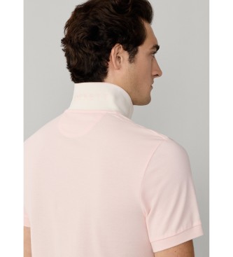 Hackett London Polo Slim Fit Logo roza