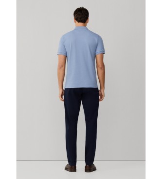 Hackett London Polo Slim Fit Logo modra