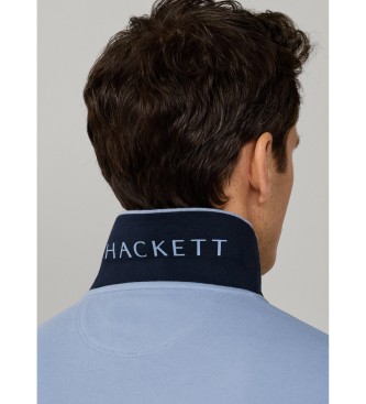 Hackett London Polo Slim Fit Logo modra