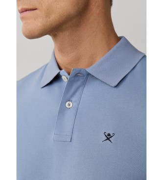 Hackett London Polo Slim Fit Logo modra