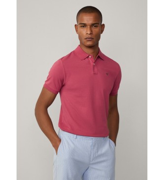 Hackett London Slim fit poloshirt i pink