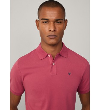 Hackett London Slim fit poloshirt i pink