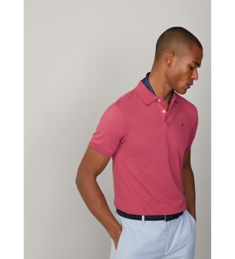 Hackett London Slim fit poloshirt i pink