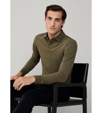 Hackett London Polo Slim Fit Logo zelena