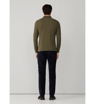 Hackett London Polo Slim Fit Logo zelena