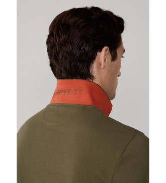 Hackett London Polo Slim Fit Logo zelena