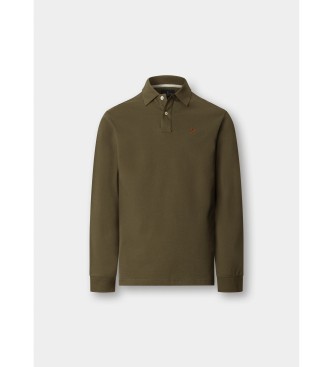 Hackett London Polo Slim Fit Logo zelena
