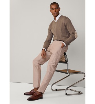 Hackett London Pantaln cargo Kensington fit slim beige