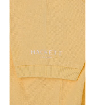 Hackett London Polo Klein Logo geel