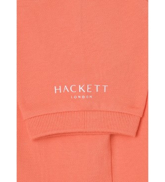 Hackett London Polo Klein Logo oranje