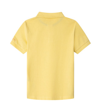 Hackett London Polo com logtipo pequeno amarelo