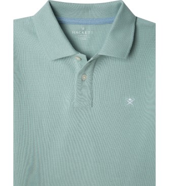 Hackett London Polo z majhnim logotipom zelene barve