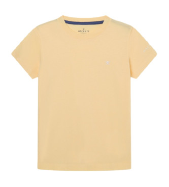 Hackett London T-shirt com logtipo pequeno amarelo