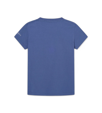 Hackett London Zwem Logo T-shirt blauw