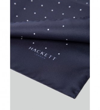 Hackett London Šal Small Space Dot navy