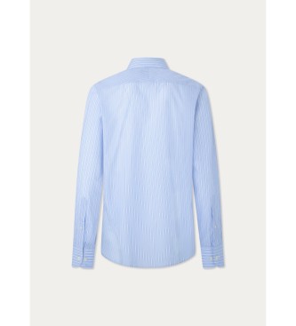 Hackett London Camicia blu a righe eleganti