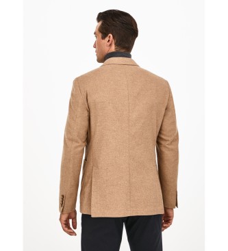 Hackett London Casaco Flanela de Algod�o Mole Cc castanho