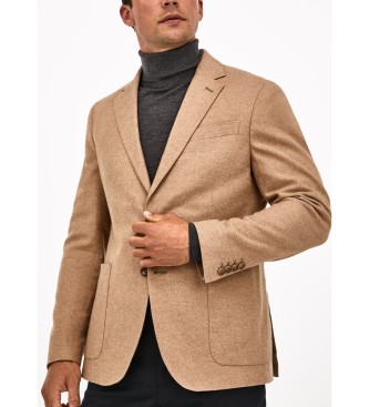 Hackett London Casaco Flanela de Algod�o Mole Cc castanho