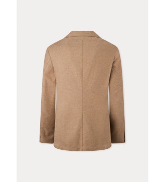 Hackett London Casaco Flanela de Algod�o Mole Cc castanho