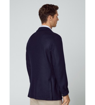 Hackett London Giacca morbida blu navy