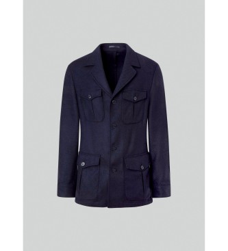 Hackett London Giacca morbida blu navy